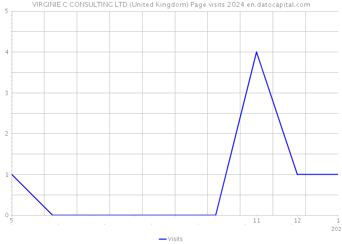 VIRGINIE C CONSULTING LTD (United Kingdom) Page visits 2024 