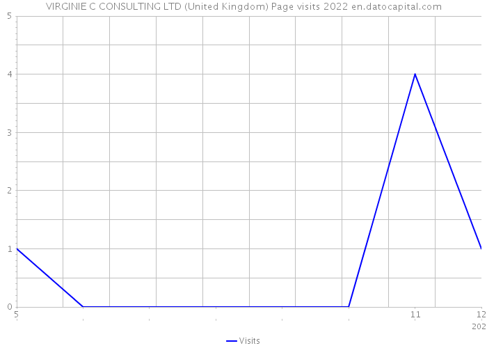 VIRGINIE C CONSULTING LTD (United Kingdom) Page visits 2022 
