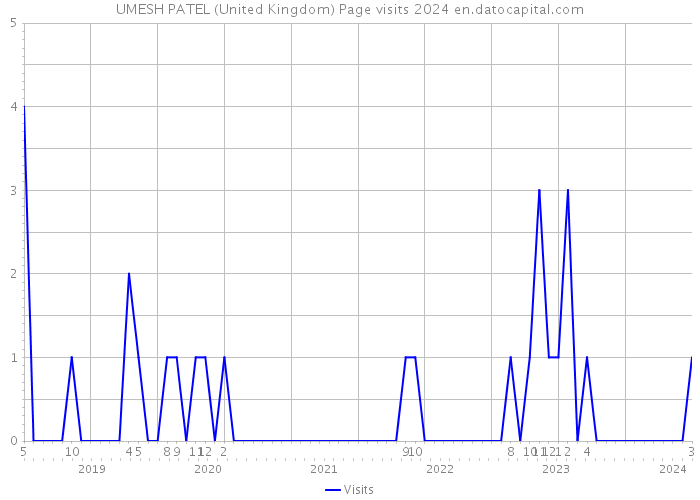 UMESH PATEL (United Kingdom) Page visits 2024 