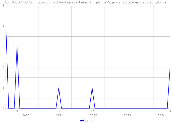 QP HOLDINGS Company Limited by Shares (United Kingdom) Page visits 2024 