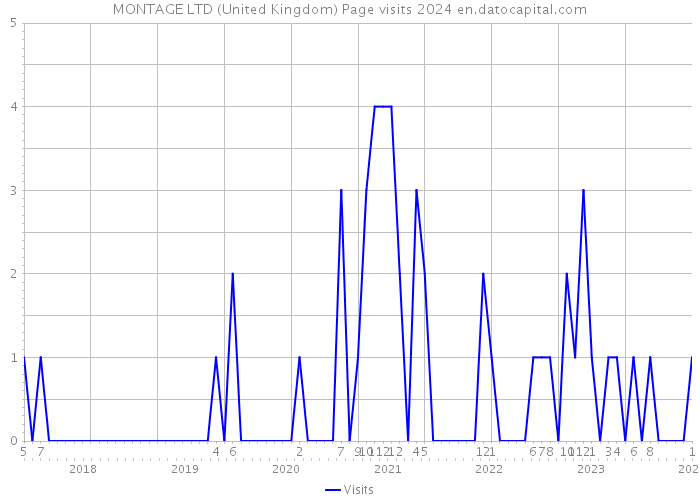 MONTAGE LTD (United Kingdom) Page visits 2024 