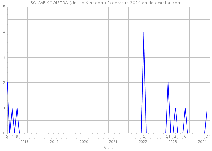 BOUWE KOOISTRA (United Kingdom) Page visits 2024 