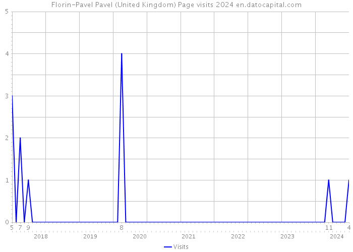 Florin-Pavel Pavel (United Kingdom) Page visits 2024 
