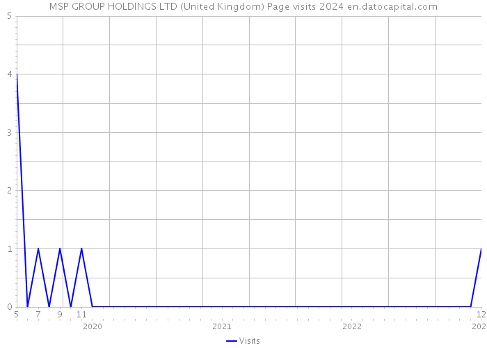 MSP GROUP HOLDINGS LTD (United Kingdom) Page visits 2024 