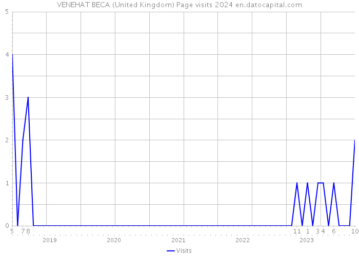 VENEHAT BECA (United Kingdom) Page visits 2024 