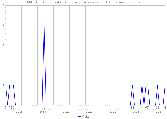 BRETT RIJKERS (United Kingdom) Page visits 2024 