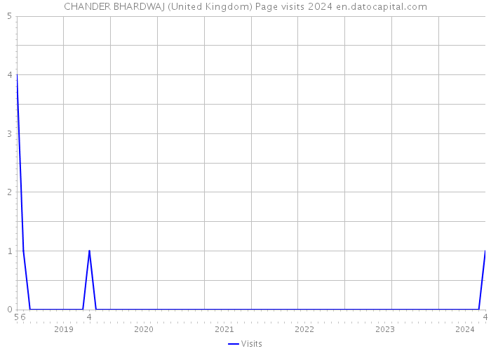 CHANDER BHARDWAJ (United Kingdom) Page visits 2024 