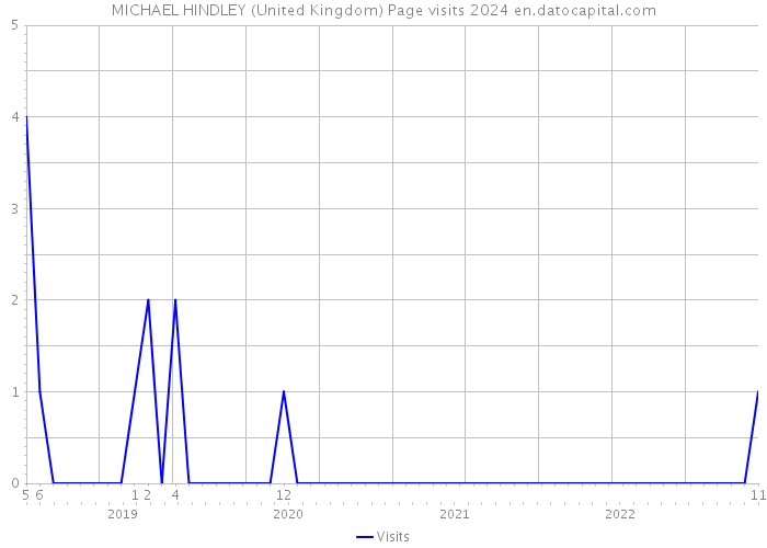 MICHAEL HINDLEY (United Kingdom) Page visits 2024 