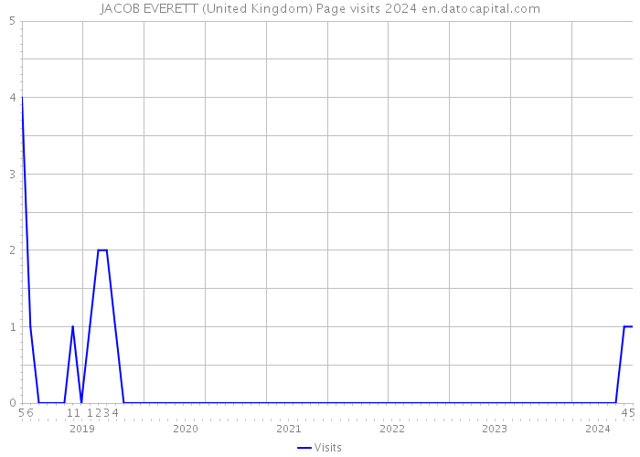 JACOB EVERETT (United Kingdom) Page visits 2024 