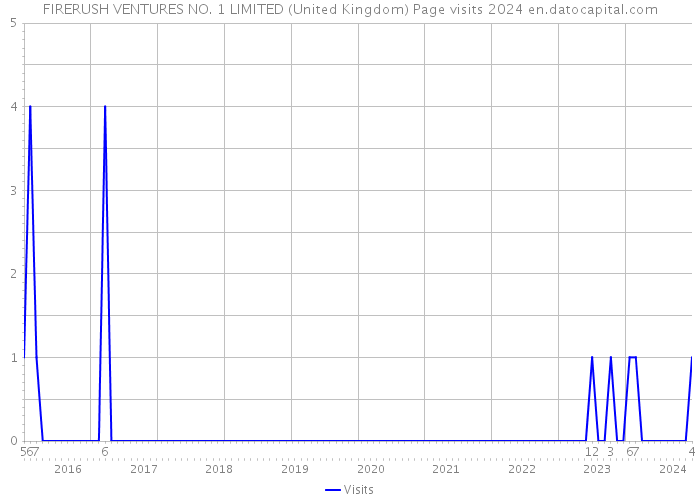 FIRERUSH VENTURES NO. 1 LIMITED (United Kingdom) Page visits 2024 