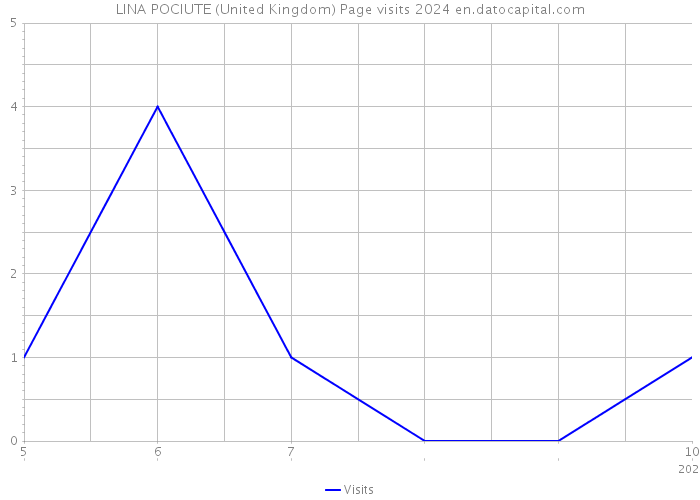 LINA POCIUTE (United Kingdom) Page visits 2024 
