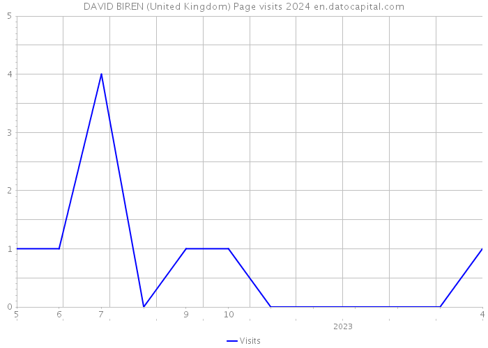 DAVID BIREN (United Kingdom) Page visits 2024 