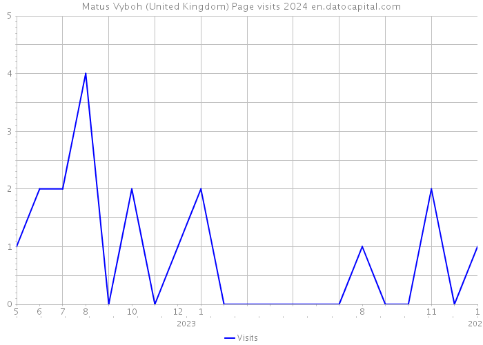 Matus Vyboh (United Kingdom) Page visits 2024 