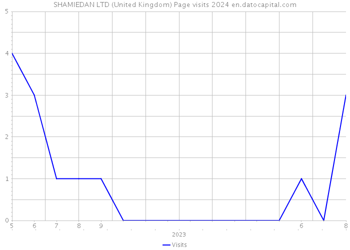 SHAMIEDAN LTD (United Kingdom) Page visits 2024 