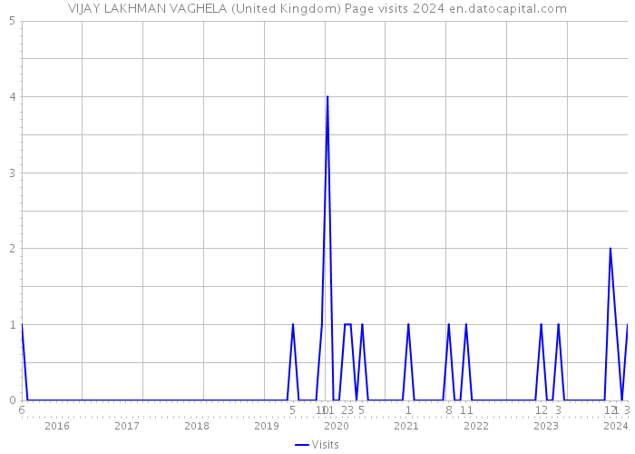 VIJAY LAKHMAN VAGHELA (United Kingdom) Page visits 2024 