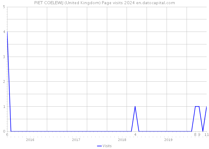 PIET COELEWIJ (United Kingdom) Page visits 2024 