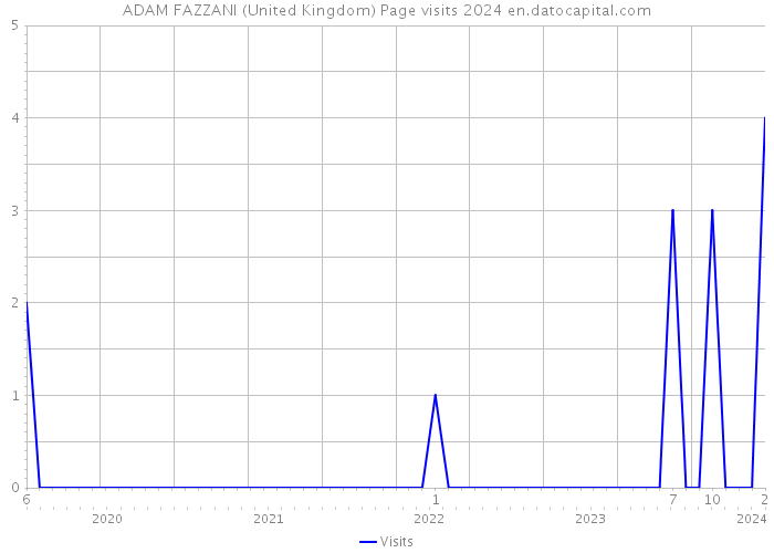 ADAM FAZZANI (United Kingdom) Page visits 2024 