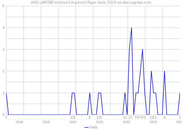 ANG LIMITED (United Kingdom) Page visits 2024 