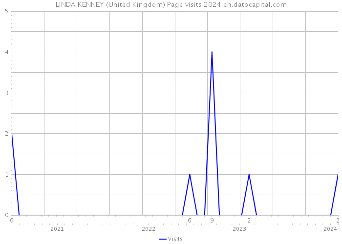 LINDA KENNEY (United Kingdom) Page visits 2024 