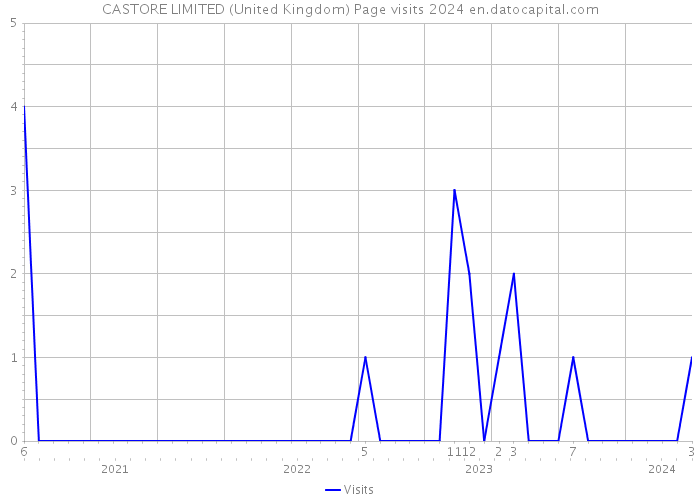 CASTORE LIMITED (United Kingdom) Page visits 2024 