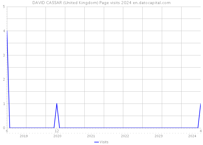 DAVID CASSAR (United Kingdom) Page visits 2024 