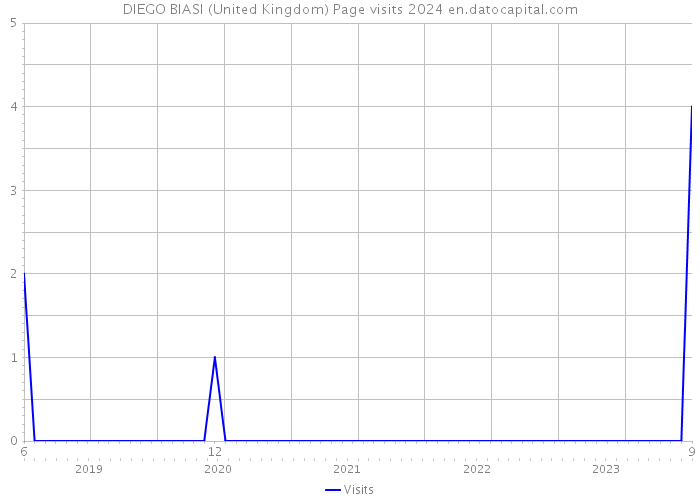 DIEGO BIASI (United Kingdom) Page visits 2024 