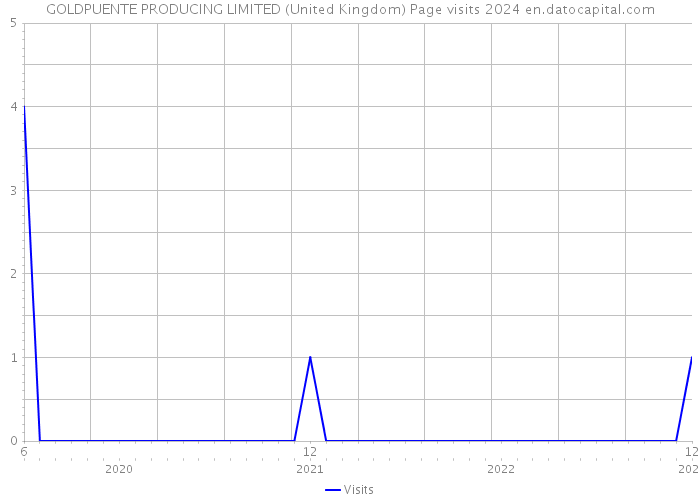 GOLDPUENTE PRODUCING LIMITED (United Kingdom) Page visits 2024 
