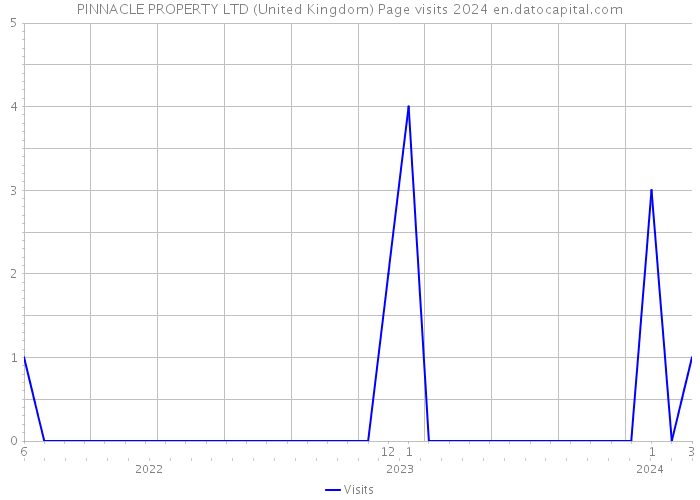 PINNACLE PROPERTY LTD (United Kingdom) Page visits 2024 