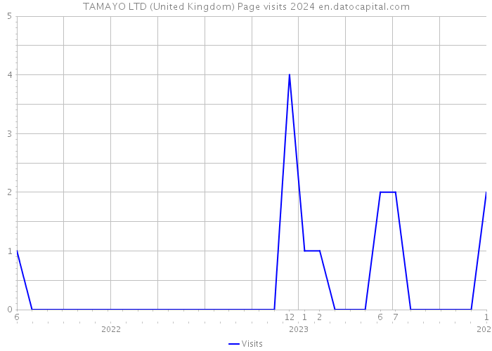 TAMAYO LTD (United Kingdom) Page visits 2024 