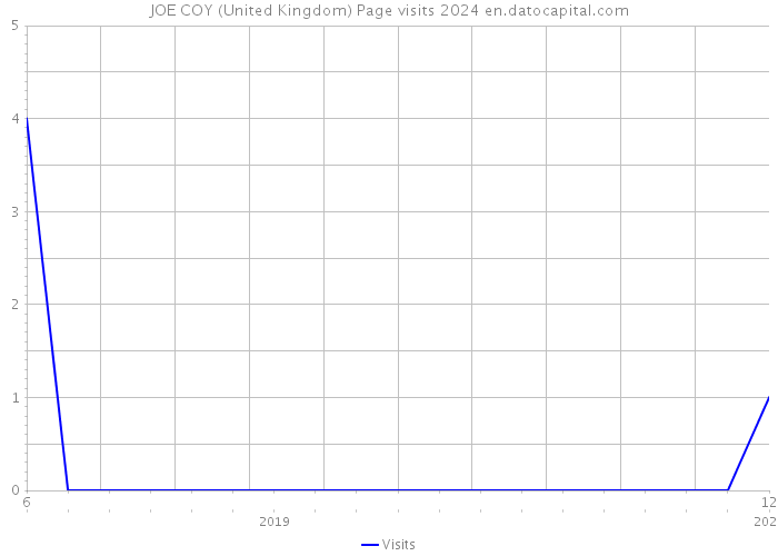 JOE COY (United Kingdom) Page visits 2024 