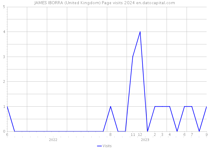JAMES IBORRA (United Kingdom) Page visits 2024 