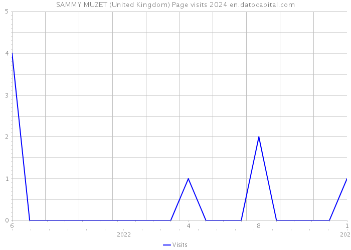 SAMMY MUZET (United Kingdom) Page visits 2024 