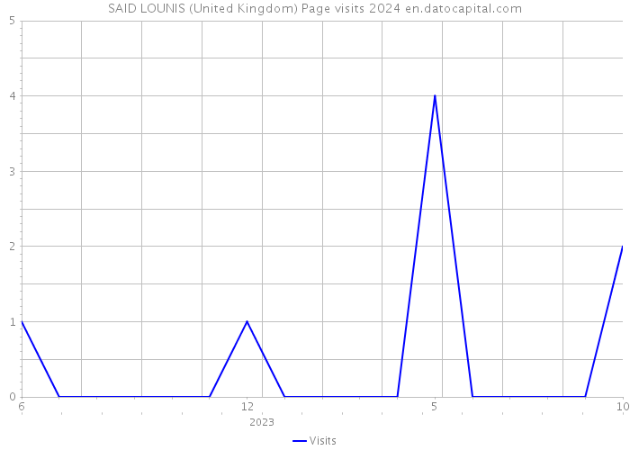 SAID LOUNIS (United Kingdom) Page visits 2024 