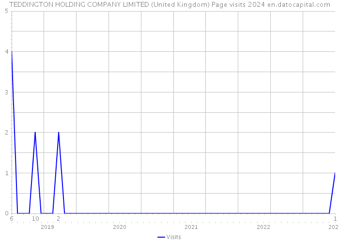 TEDDINGTON HOLDING COMPANY LIMITED (United Kingdom) Page visits 2024 