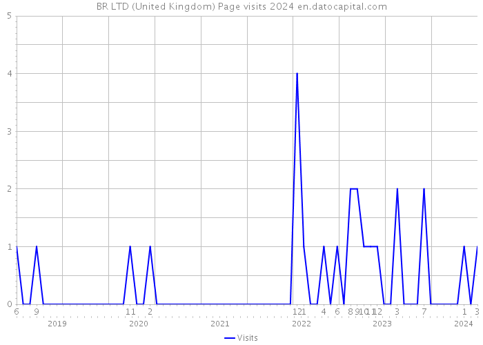 BR LTD (United Kingdom) Page visits 2024 