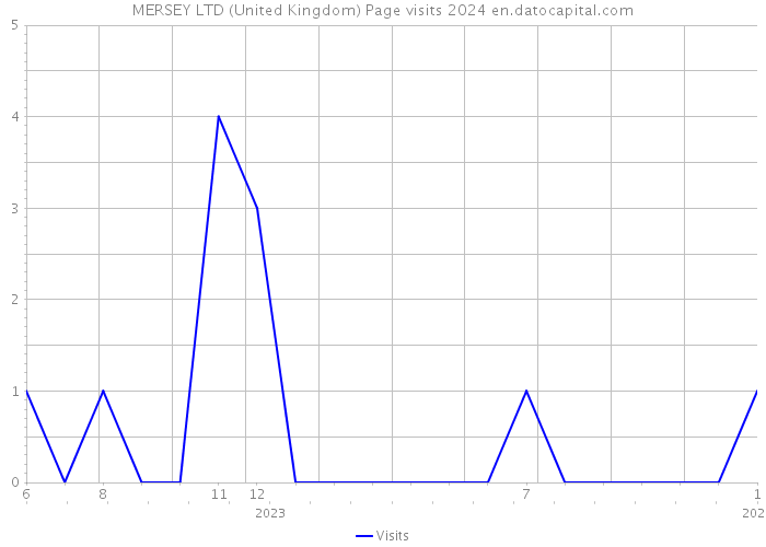 MERSEY LTD (United Kingdom) Page visits 2024 