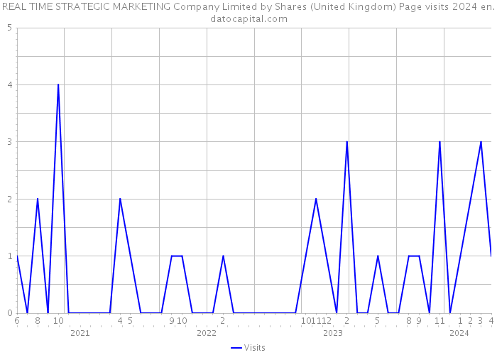 REAL TIME STRATEGIC MARKETING Company Limited by Shares (United Kingdom) Page visits 2024 