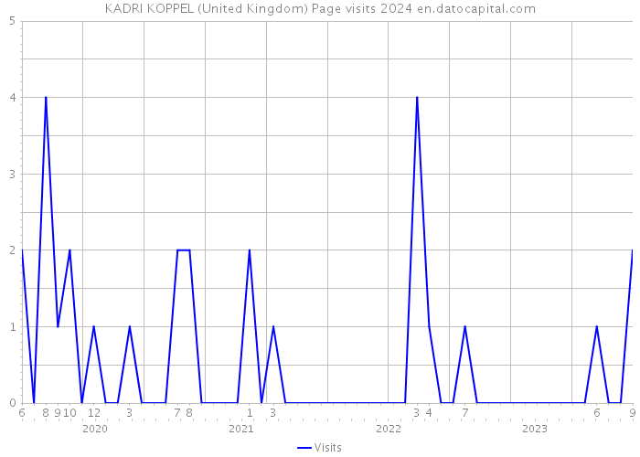 KADRI KOPPEL (United Kingdom) Page visits 2024 