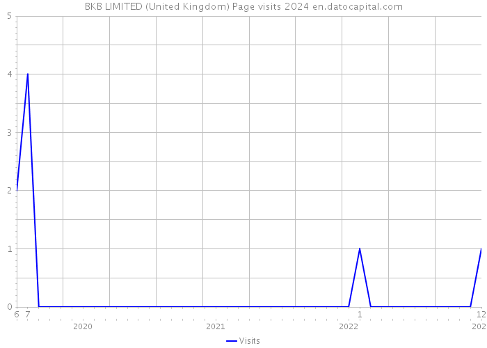 BKB LIMITED (United Kingdom) Page visits 2024 