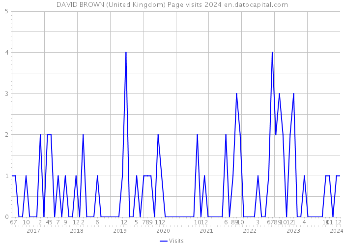 DAVID BROWN (United Kingdom) Page visits 2024 