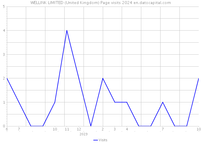 WELLINK LIMITED (United Kingdom) Page visits 2024 