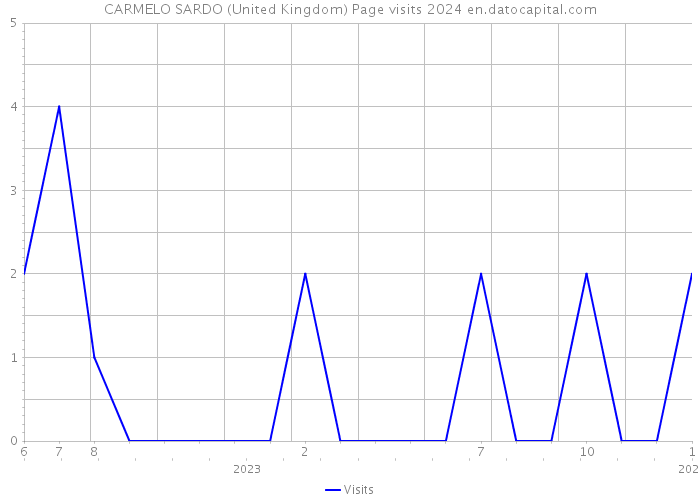 CARMELO SARDO (United Kingdom) Page visits 2024 