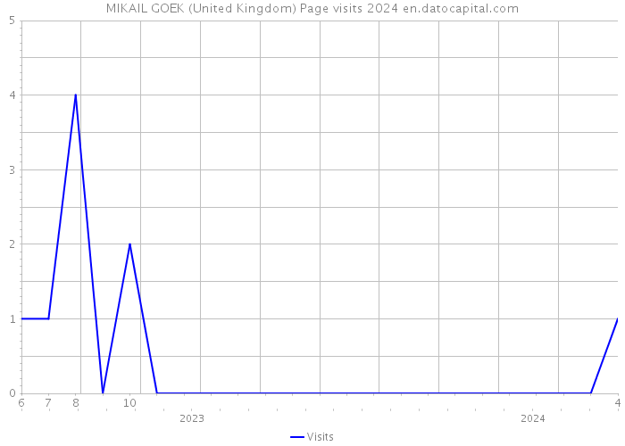 MIKAIL GOEK (United Kingdom) Page visits 2024 