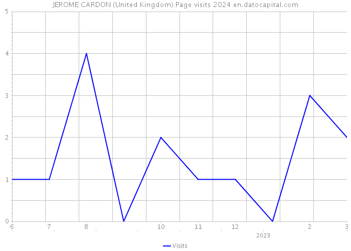JEROME CARDON (United Kingdom) Page visits 2024 