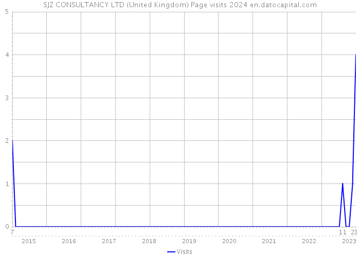 SJZ CONSULTANCY LTD (United Kingdom) Page visits 2024 