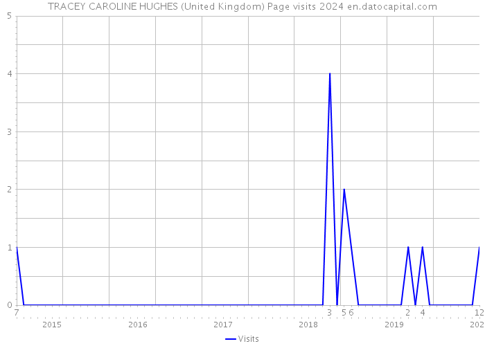 TRACEY CAROLINE HUGHES (United Kingdom) Page visits 2024 