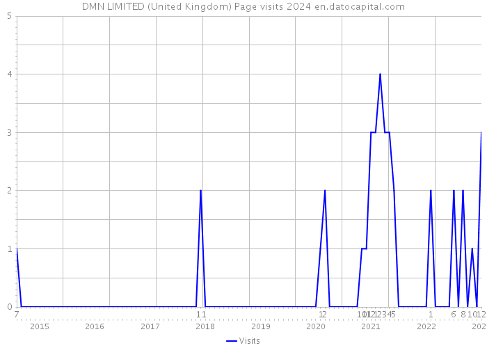 DMN LIMITED (United Kingdom) Page visits 2024 