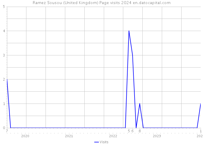 Ramez Sousou (United Kingdom) Page visits 2024 