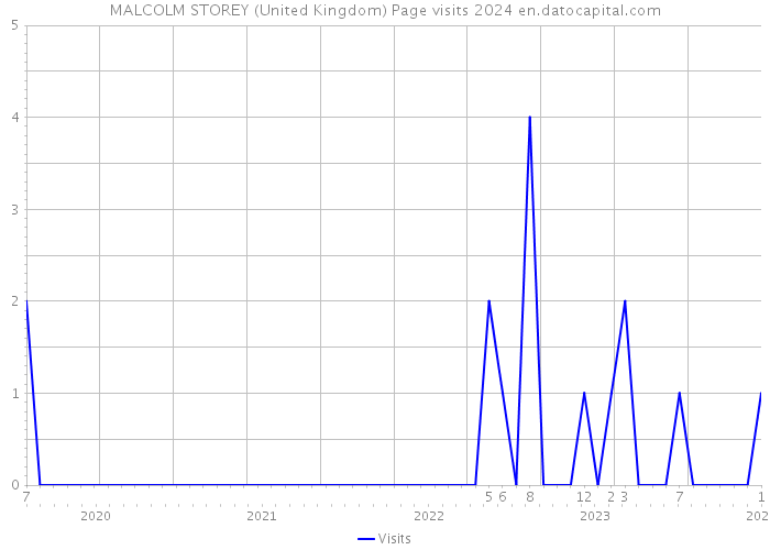 MALCOLM STOREY (United Kingdom) Page visits 2024 