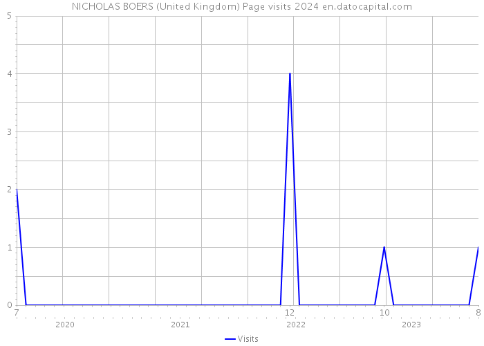 NICHOLAS BOERS (United Kingdom) Page visits 2024 